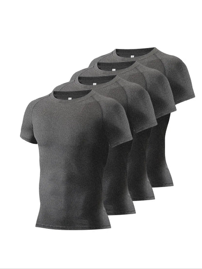 Round Neck Raglan Compression Shirt